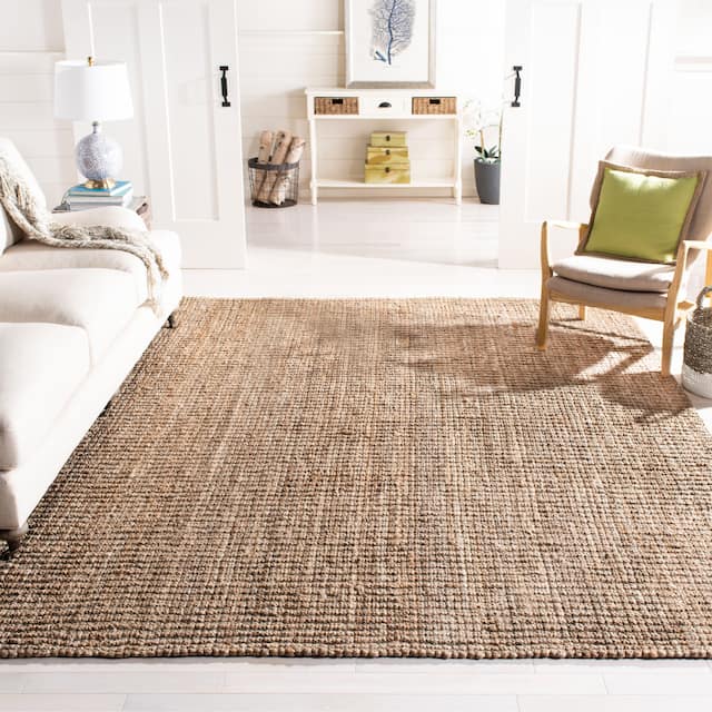 SAFAVIEH Jerneja Handmade Solid Chunky Jute Area Rug