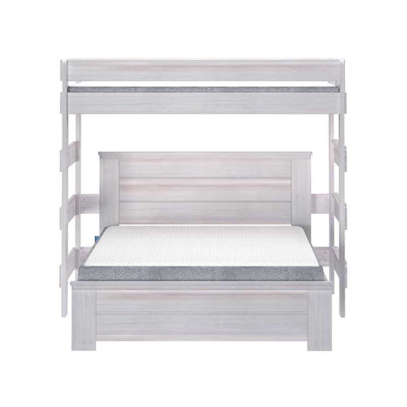 Max and Lily Farmhouse Twin over Queen L Shaped Bunk Bed