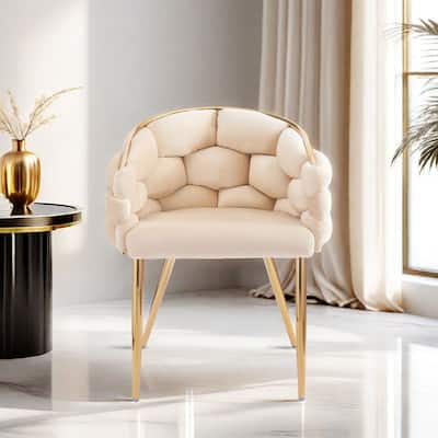 Modern Velvet Handmade Accent Chair