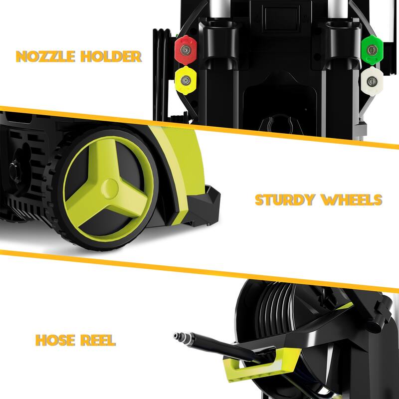Electric Pressure Washer with Touch Screen Adjustable Pressure - 1