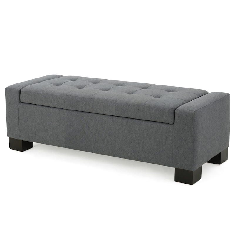 Modern Upholstered Storage Bench for Living Room Entryway