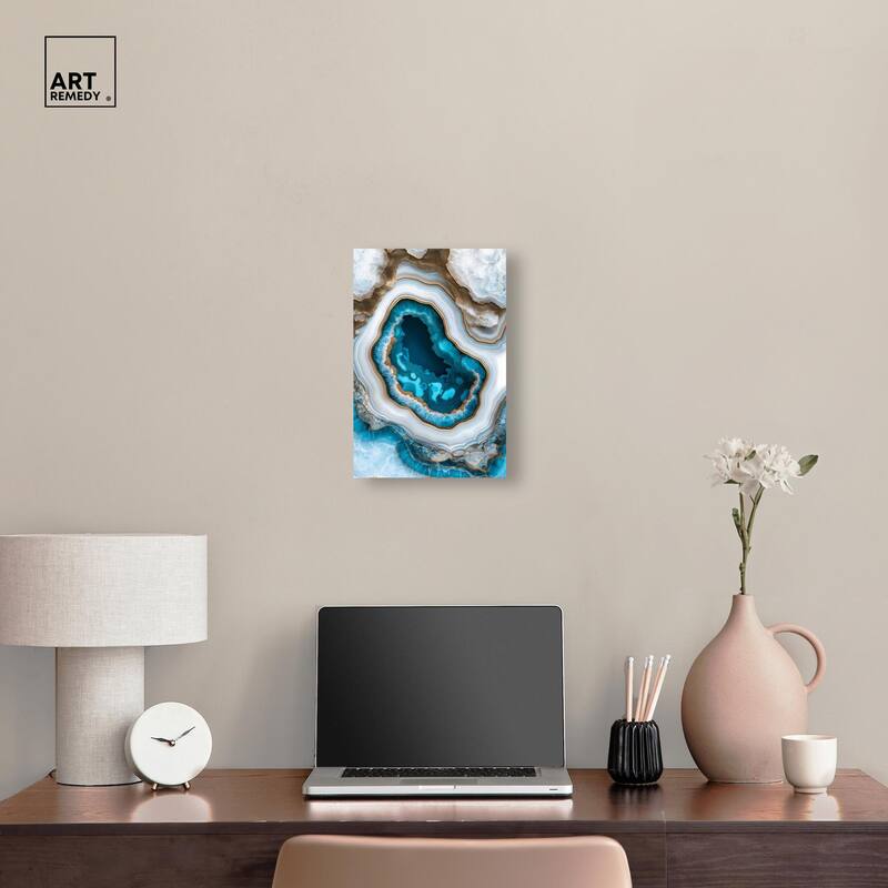 Gilded Geode Eye III Canvas by Art Remedy, Gallery Wrapped
