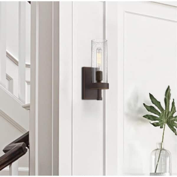 slide 1 of 6, Westinghouse Lighting Lavina One-Light Oil-Rubbed Bronze Indoor Wall Fixture Oil Rubbed Bronze