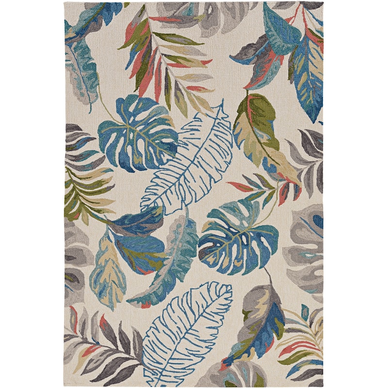 Domani Havanna Botanical Outdoor Area Rug - 7'6" Round