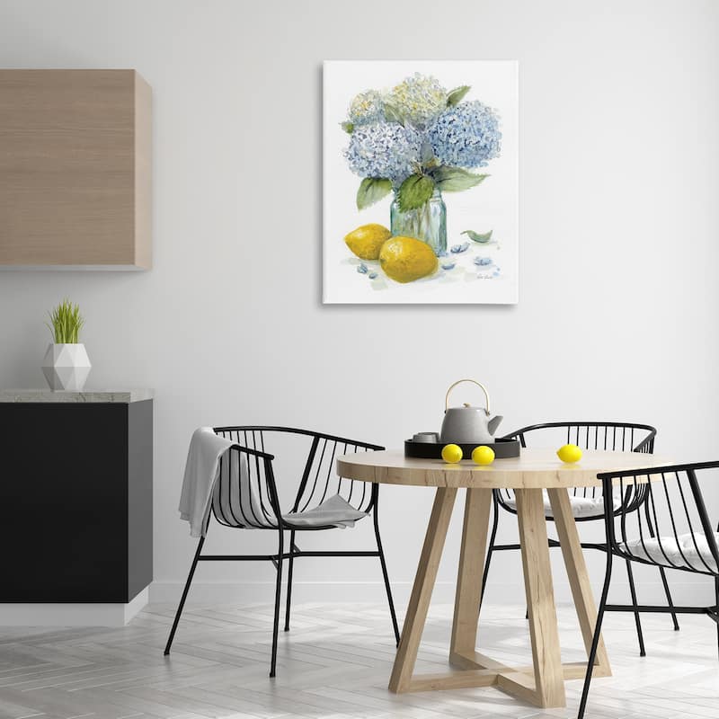 Stupell Hydrangeas & Lemons Vase Canvas Wall Art Design By Patti Bishop