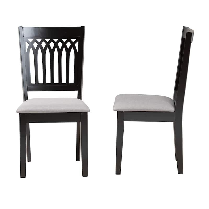 Genesis Modern Wood 2-Piece Dining Chair Set