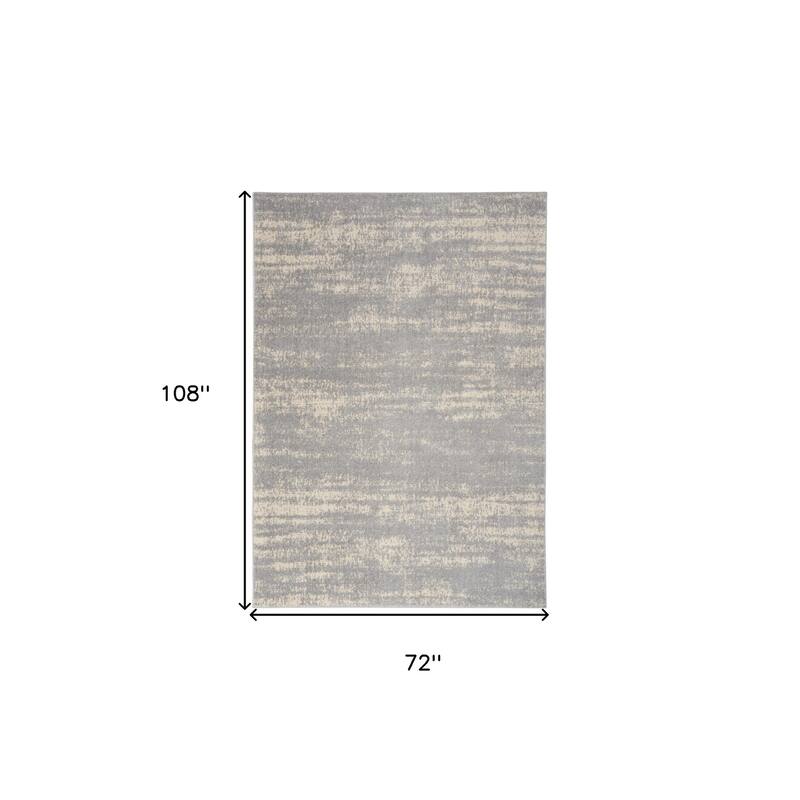 HomeRoots Abstract Contemporary Rectangle Outdoor Rug - 6' X 9'