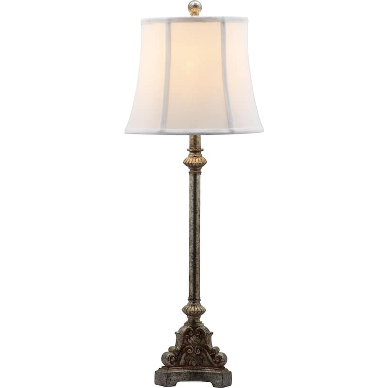 SAFAVIEH Lighting Tameka 34-inch Console Antiqued Table Lamp (Set of 2) - 12"x12"x33.5" - 12Wx12Dx34H
