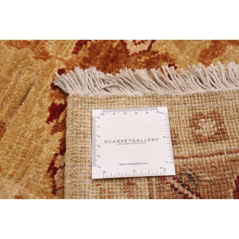 ECARPETGALLERY Hand-knotted Chobi Finest Ivory Wool Rug - 6'4 x 9'0