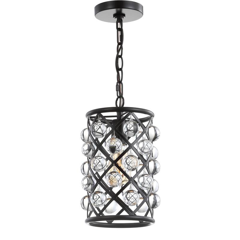 Toronto Crystal/Metal LED Pendant, by JONATHAN Y