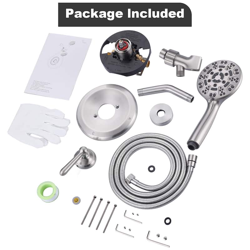 WOWOW Modern Style 4.7-Inch Multi-Function Shower Faucet Set