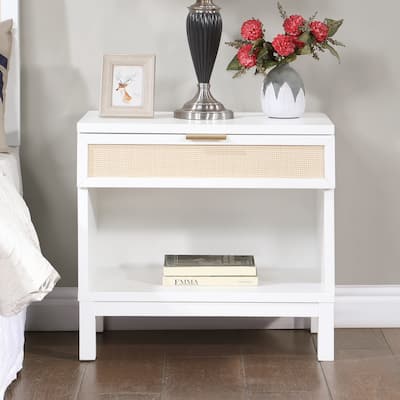 Brighten Cane 1-drawer Nightstand by Greyson Living