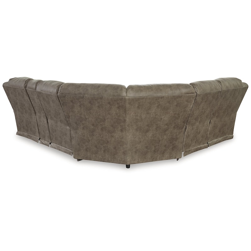 Signature Design by Ashley Ravenel Brown 3-Piece Power Reclining Sectional - 106" W x 93" D x 43" H