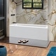 preview thumbnail 6 of 145, Fine Fixtures Acrylic-Fiberglass Soaking Bathtub, White. Alcove/Apron Front