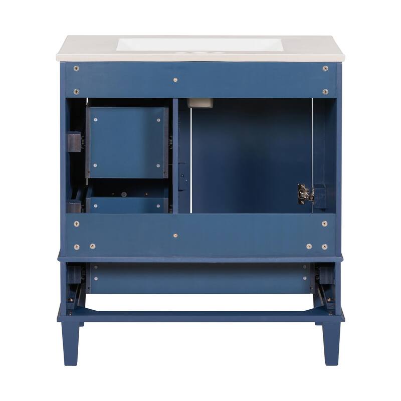 30" Modern Bathroom Vanity with Sink, Storage Cabinet