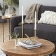 preview thumbnail 1 of 7, CosmoLiving by Cosmopolitan Gold Metal Candelabra Gold