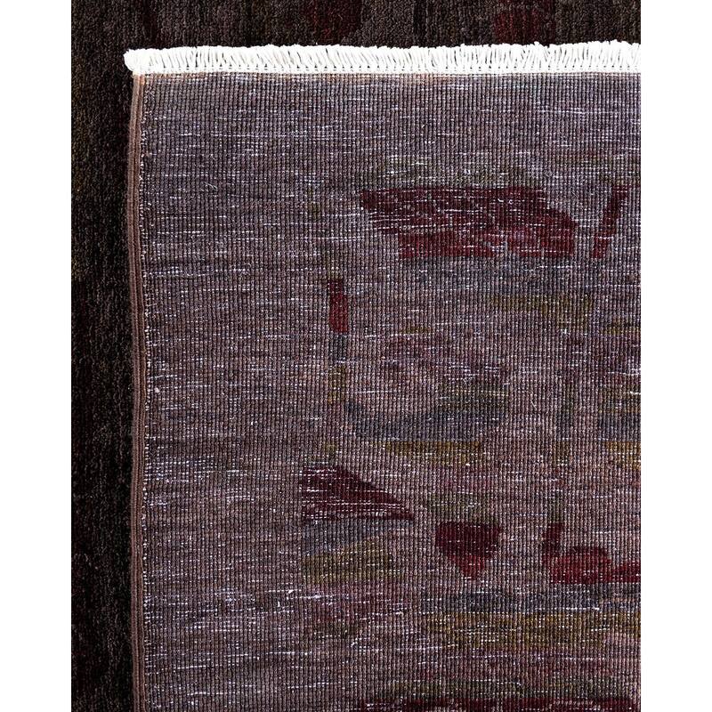 Vibrance, One-of-a-Kind Hand-Knotted Area Rug - Brown, 8' 10" x 12' 2" - 8' 10" x 12' 2"
