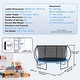 preview thumbnail 17 of 15, Outdoor Trampoline with Net Ladder and Curved Poles for Kids & Adults