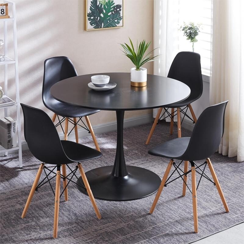 Plastic dining chairs discount set of 6