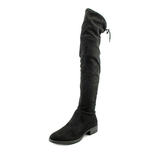 Circus by Sam Edelman Peyton Women Round Toe Synthetic Black Over the Knee Boot