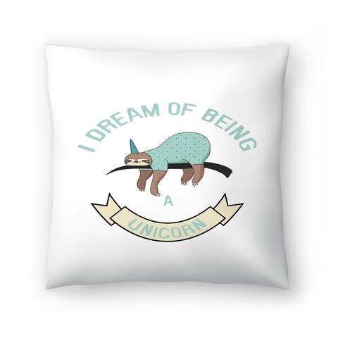 Sloth Unicorn - Decorative Throw Pillow