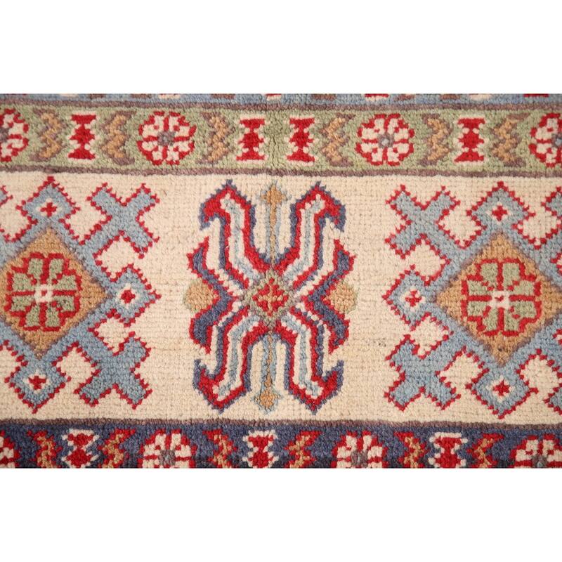 Traditional Red Kazak Oriental Area Rug Handmade Wool Carpet - 6'7"x 9'8"