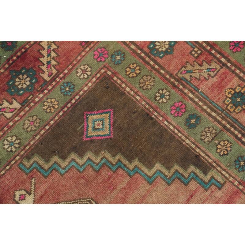 Hand Knotted Oriental 100% Wool Carpet Traditional Tribal Pink Ardebil Area Rug - 6' 6'' X 4' 6''