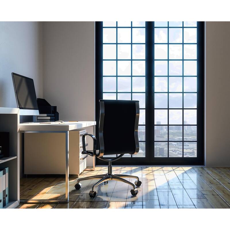 Ultimat® Polycarbonate Lipped Chair Mat for Hard Floor - 35" x 47"