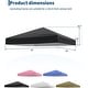 preview thumbnail 9 of 23, 10x10FT Canopy Replacement Top, Waterproof UV Resistant Tent Cover with Air Vent White