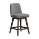 preview thumbnail 102 of 176, Amalie Upholstered Bar Stool, Swivel Counter Height Stool with Solid Wood Frame