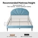 preview thumbnail 31 of 36, Upholstered Bed with Unique Seashell Headboard