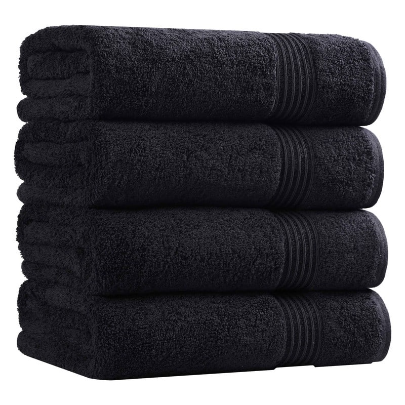 Superior Heritage Egyptian Cotton Absorbent Bath Towel Set of 4
