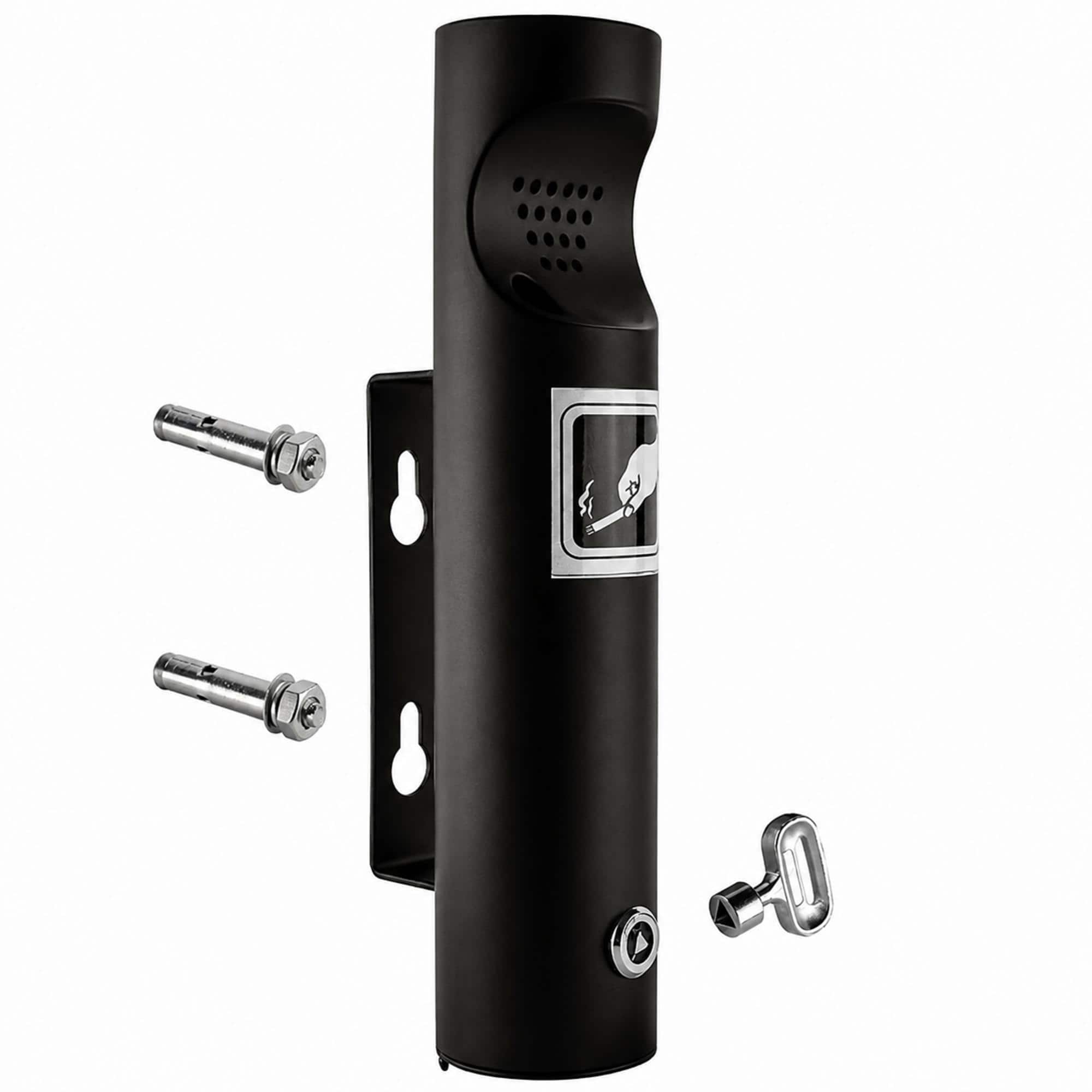 outdoor cigarette butt receptacle ZhouDaShu Wall Mounted Receptacle. Cigarette Disposal Container,Cigarette Butt Can for Outside,Smokeless Ashtray Keep Your Patio Space Clean : Industrial & Scientific volume inner container 15 l 1 Gallon - Personal Use