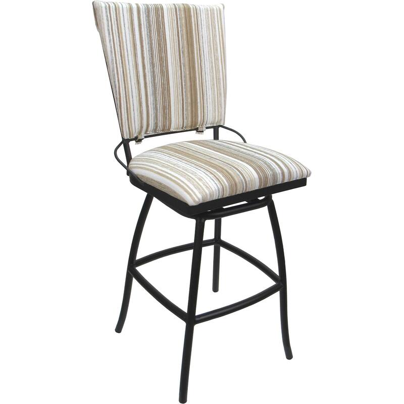 Outdoor Indoor Bar Stool Counter Extra Tall - Jenna PB without Arms - Driftwood Whitelinen - Gray - Counter Height