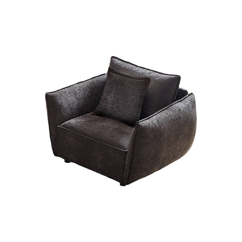 88" Modern Chenille Sofa with Extra 2 Pillows for Living Room