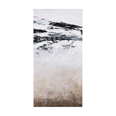 Black Strokes II (30 x 60) Canvas Art Print
