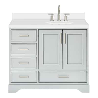 Ariel M043SRWQOVO Stafford 42" Free Standing Single Basin Vanity Set