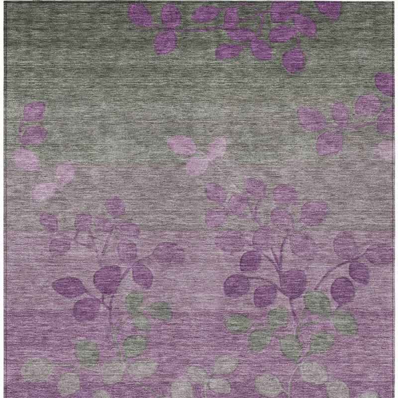 HomeRoots Floral Transitional Rectangle Outdoor Rug