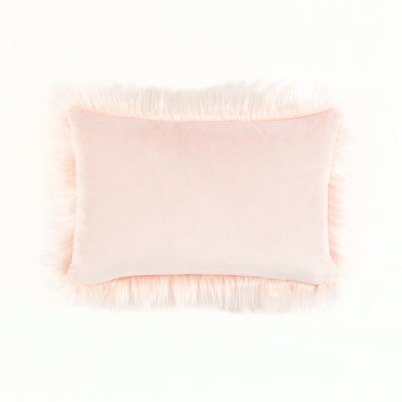 Lush Decor Mongolian Luca Faux Fur Decorative Pillow Cover