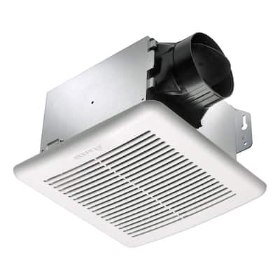 Delta Breez GreenBuilder Ventilation Bath Fan 80CFM with Humidity Sensor, White - 7