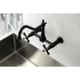 preview thumbnail 2 of 12, Kingston Brass Heritage 1.8 GPM Wall Mounted Bridge Kitchen Faucet
