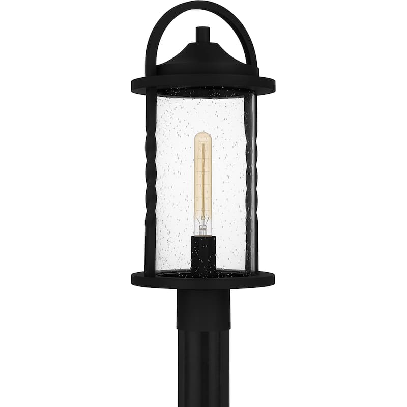 Reece 1-Light Earth Black Outdoor Post Lantern