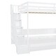 preview thumbnail 37 of 36, Full Size Convertible Murphy Bunk Bed with Hydraulic Lift, Built-In Desk, Storage Staircase