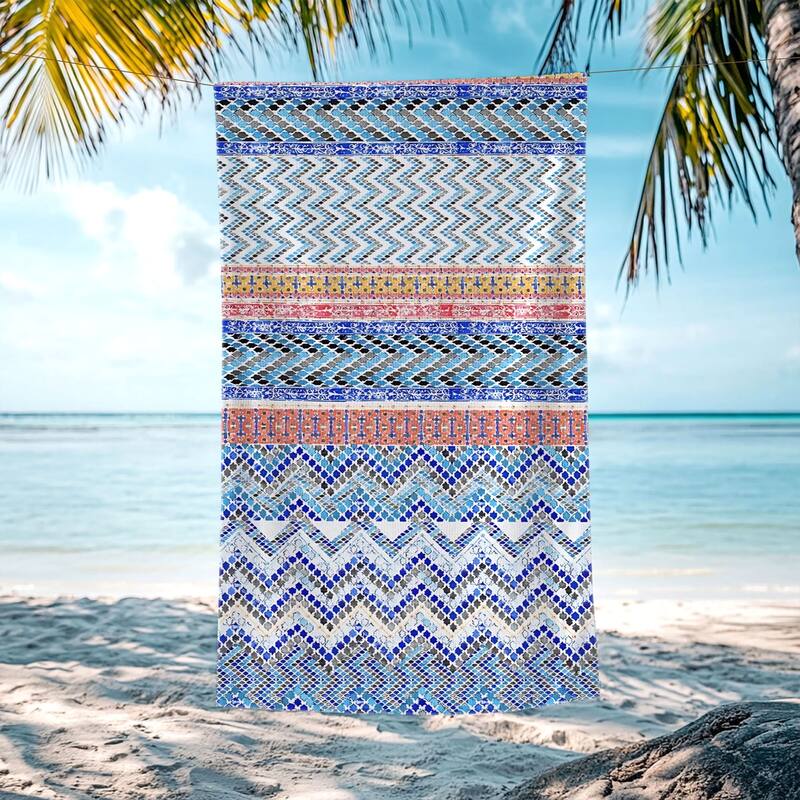 Large Boho Beach Towel Quick Dry Absorbent 30"x60"/35"x70"