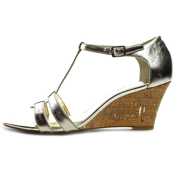 LAUREN by Ralph Lauren Womens Harleen Leather Open Toe Casual Platform Sandals