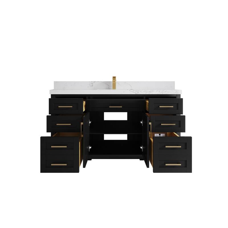 Willow Collections 60 in. W x 22 in. D Cambridge Single Sink Bathroom Vanity with Countertop