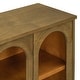 preview thumbnail 47 of 51, Buffet Cabinet with Glass Doors, Arched Cabinet with Adjustable Shelves, Kitchen Storage Cabinet with Rebound Device