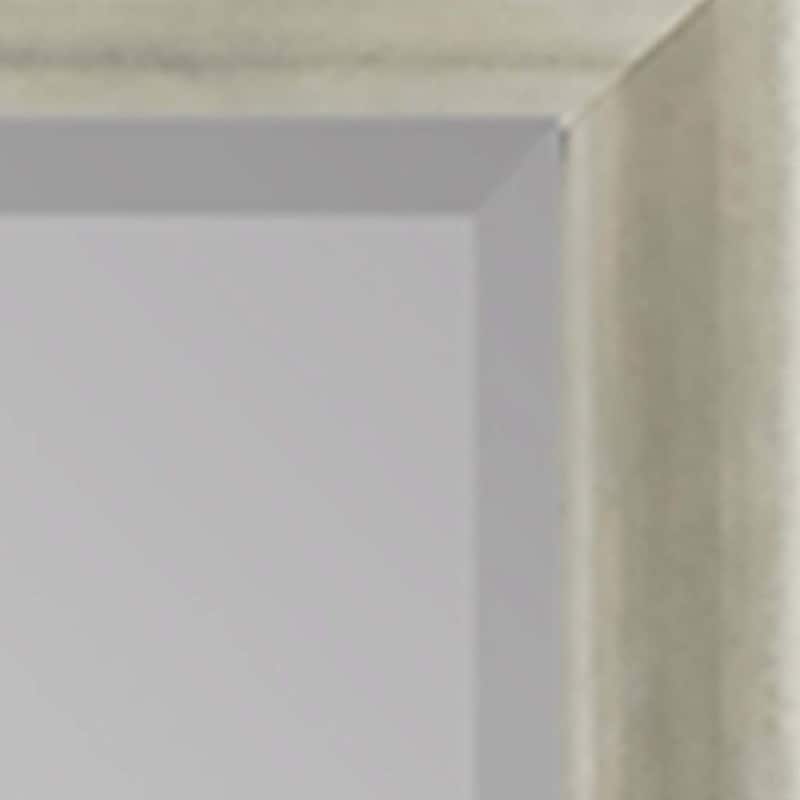 HomeRoots 44" Silver Wood Accent Mirror - 34.00 in. x 44.00 in. x 3.00 in.