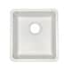 preview thumbnail 2 of 7, 16 Inch Lexicon Platinum Quartz Composite Drop-in Undermount Single Bowl Galaxy White Kitchen Sink LP-1618-W-SO