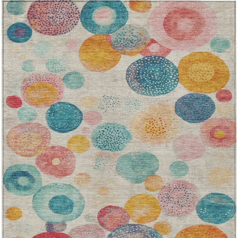 HomeRoots Geometric Transitional Rectangle Outdoor Rug